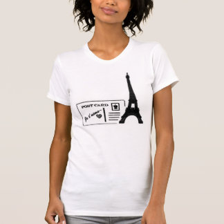Eiffel Tower Je t'aime Briefkaart Women T-shirt