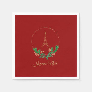 Eiffel Tower Joyeux Noel Servet