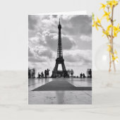 Eiffel Tower Kaart (Gele Bloem)