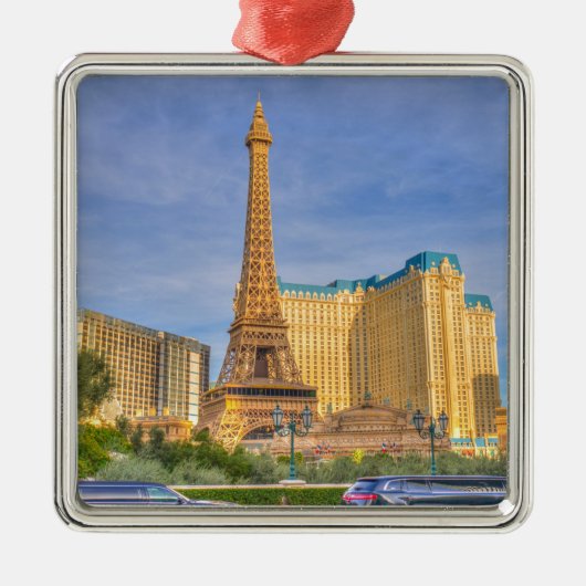 Eiffel Tower Las Vegas Limousine Nevada Metalen Ornament (Voorkant)
