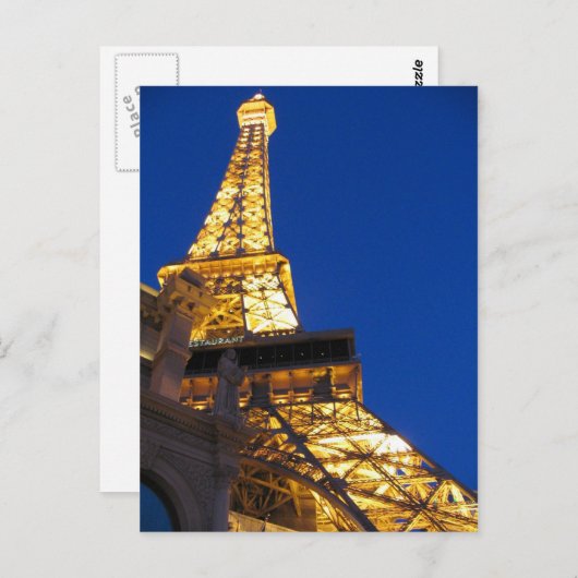 Eiffel Tower, Las Vegas, Nevada Briefkaart (Voorkant / Achterkant)