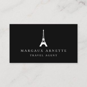 Eiffel Tower Logo zwart Visitekaartje