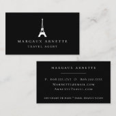 Eiffel Tower Logo zwart Visitekaartje (Voorkant / Achterkant)