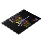 Eiffel Tower Love France Women Paris Notitieboek (Linkerzijde)