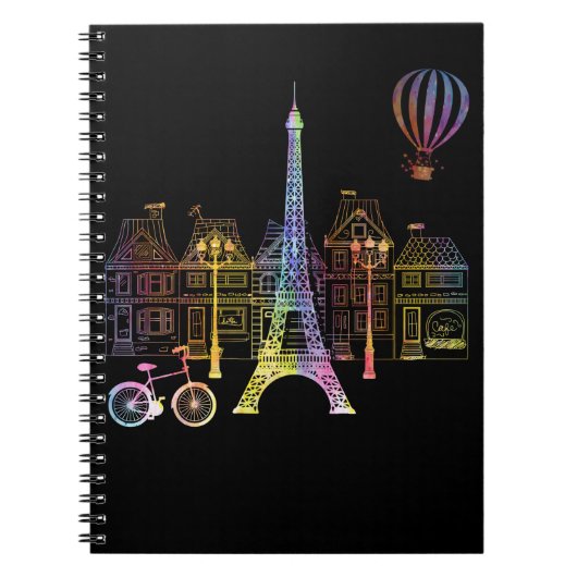 Eiffel Tower Love France Women Paris Notitieboek (Voorkant)