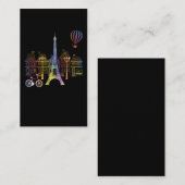 Eiffel Tower Love France Women Paris Visitekaartje (Voorkant / Achterkant)