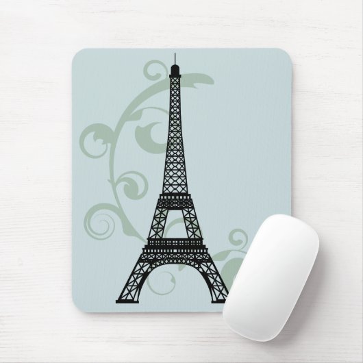 Eiffel Tower Mousepad Muismat (Met muis)