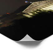 Eiffel Tower nacht Poster (Hoek)