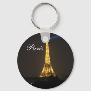 Eiffel Tower nacht Sleutelhanger