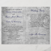 Eiffel tower navy Silver gevouwen Weddenschap (Achterkant)