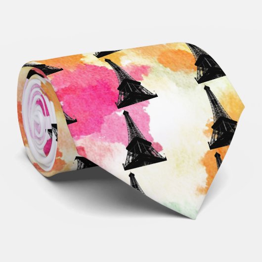 Eiffel Tower Necktie Stropdas (Opgerold)