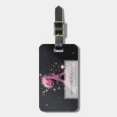 Eiffel Tower Night Moon           Bagagelabel (Voorkant verticaal)