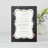 Eiffel Tower Night Moon           Kaart (Staand voorkant)