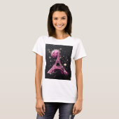Eiffel Tower Night Moon            T-shirt (Voorkant volledig)
