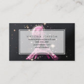 Eiffel Tower Night Moon           Visitekaartje (Achterkant)