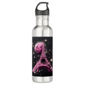Eiffel Tower Night Moon           Waterfles (Voorkant)