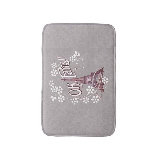  Eiffel Tower Oh Paris France Daisy Badmat (Voorkant Verticaal)