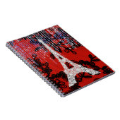Eiffel Tower on Lace Notitieboek (Rechterzijde)