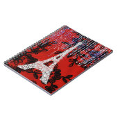 Eiffel Tower on Lace Notitieboek (Linkerzijde)