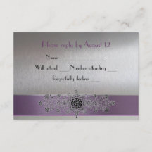 Eiffel Tower Paars en Silver RSVP