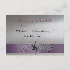 Eiffel Tower Paars en Silver RSVP