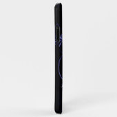 Eiffel Tower Paarse Floral Swirls Case-Mate iPhone Case (Achterkant/rechts)