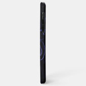 Eiffel Tower Paarse Floral Swirls Case-Mate iPhone Case (Achterkant/links)