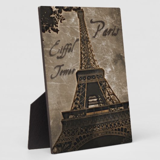 Eiffel Tower, Parijs - Art Plaque Fotoplaat (Zijkant)