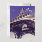 Eiffel Tower, Parijs Briefkaart (Voorkant / Achterkant)