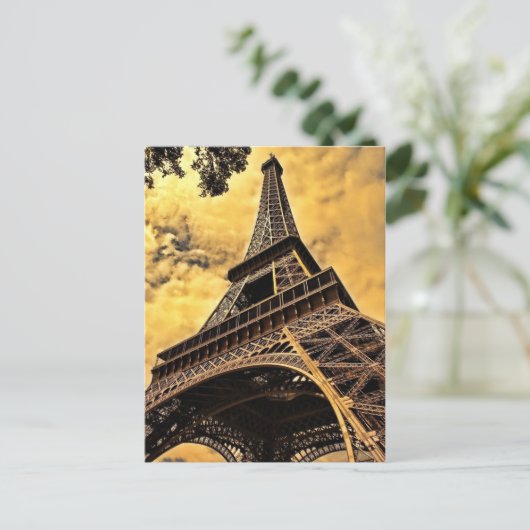 Eiffel Tower, Parijs Briefkaart (Staand voorkant)