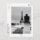 Eiffel Tower, Parijs Briefkaart (Voorkant / Achterkant)