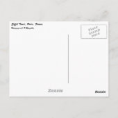 Eiffel Tower, Parijs Briefkaart (Achterkant)