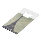 Eiffel Tower, Parijs Creditkaart Flessenopener (Voorkant Gekanteld)