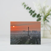 Eiffel Tower, Parijs door Sunset Briefkaart (Staand voorkant)