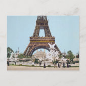 Eiffel Tower, Parijs Frankrijk 1889 Briefkaart (Voorkant)