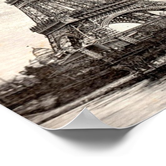 Eiffel Tower, Parijs Frankrijk 1889 Poster (Hoek)