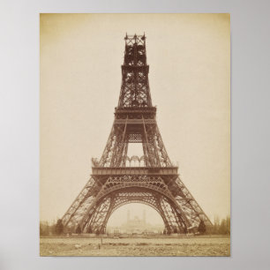 Eiffel Tower, Parijs, Frankrijk, Bouw Poster