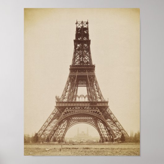 Eiffel Tower, Parijs, Frankrijk, Bouw Poster (Voorkant)