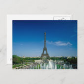 Eiffel Tower, Parijs, Frankrijk Briefkaart (Voorkant / Achterkant)