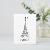 Eiffel Tower, Parijs, Frankrijk/Frans Briefkaart (Staand voorkant)