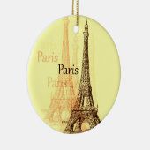 Eiffel Tower, Parijs Frankrijk Keramisch Ornament (Rechts)