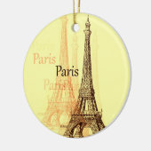 Eiffel Tower, Parijs Frankrijk Keramisch Ornament (Links)