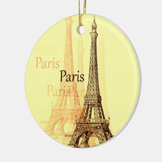 Eiffel Tower, Parijs Frankrijk Keramisch Ornament (Links)