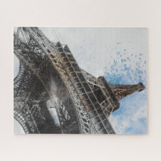 Eiffel Tower, Parijs, Frankrijk Legpuzzel (Horizontaal)