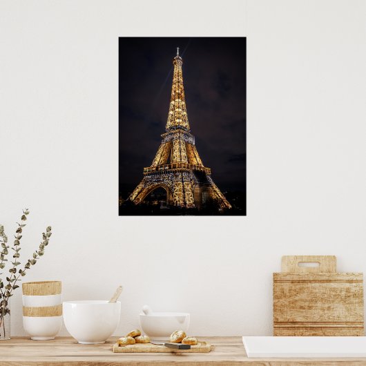 Eiffel Tower, Parijs, Frankrijk Poster (Keuken)