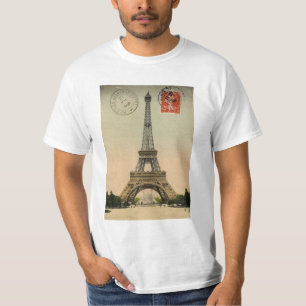 Eiffel Tower, Parijs, Frankrijk,  Retro T-shirt
