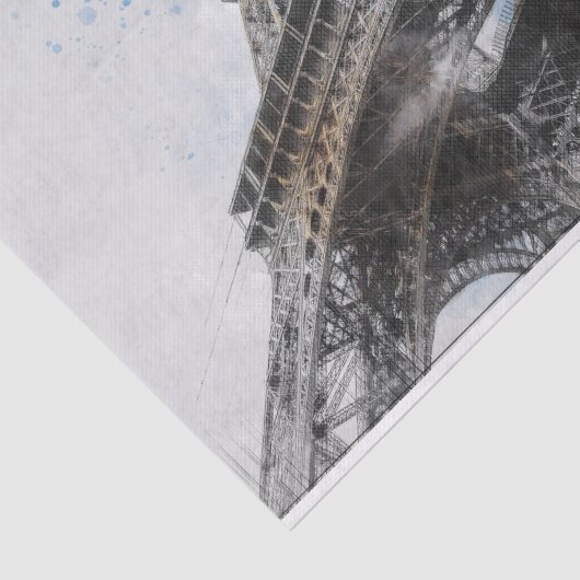 Eiffel Tower, Parijs, Frankrijk Tissuepapier (Detail)