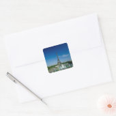 Eiffel Tower, Parijs, Frankrijk Vierkante Sticker (Envelop)