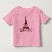 Eiffel Tower-Parijs Kinder Shirts (Voorkant)