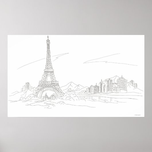Eiffel Tower, Parijs Poster (Voorkant)